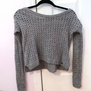 Abercrombie gray knit sweater